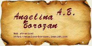Angelina Borozan vizit kartica